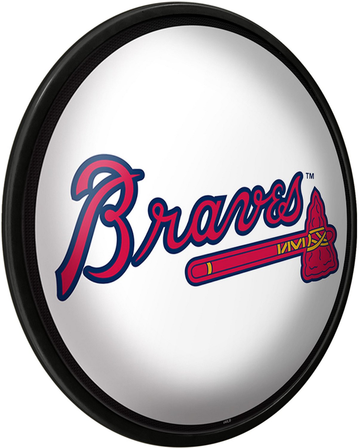 The FanBrand Atlanta Braves Logo Modern Disc Wall Sign Academy