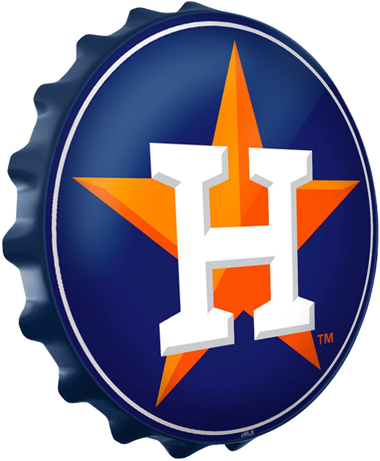 The Fan-Brand Houston Astros Logo Bottle Cap Wall Sign                                                                           - view number 2