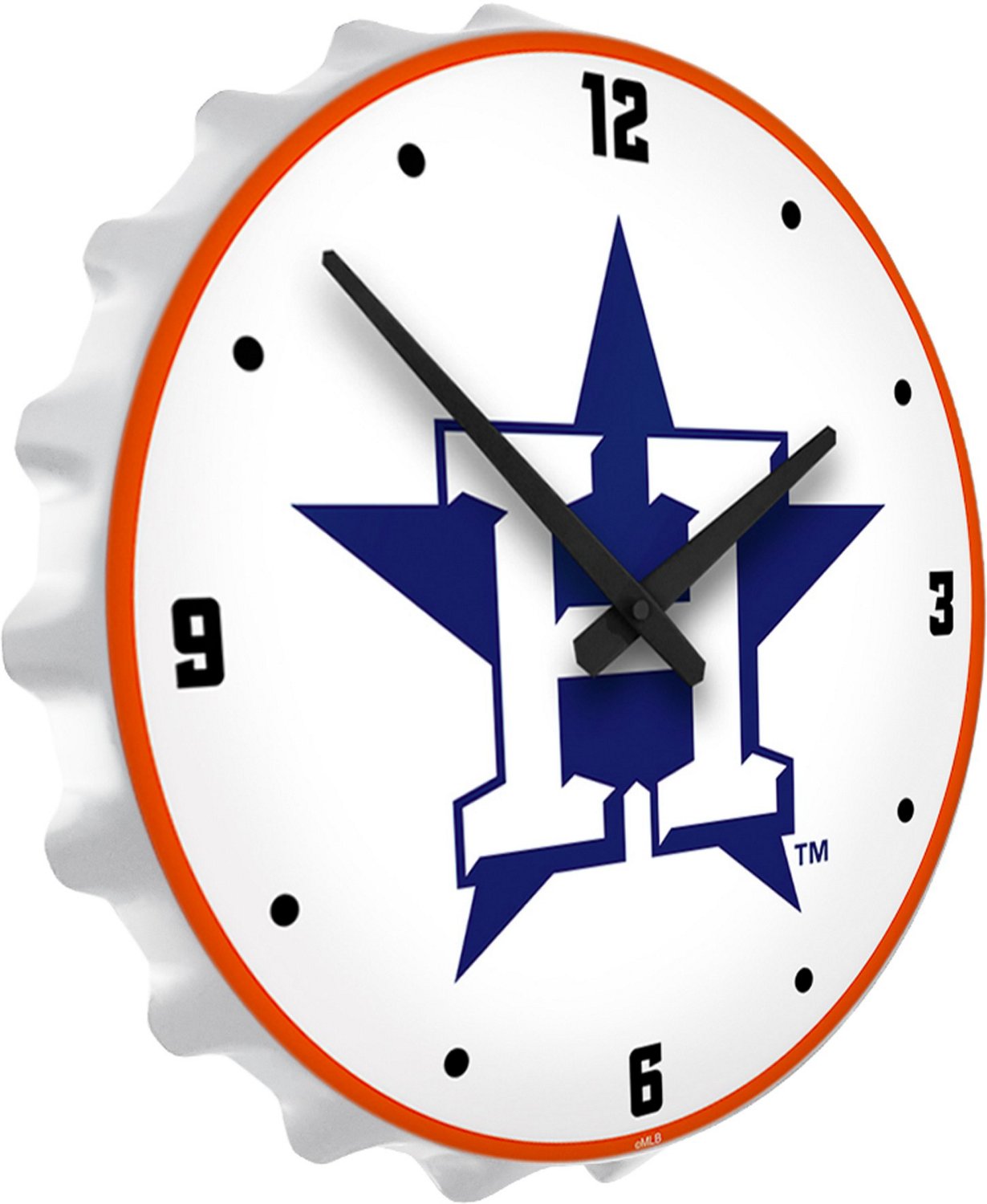 The Fan-Brand Houston Astros Logo Bottle Cap Lighted Wall Clock - view number 2