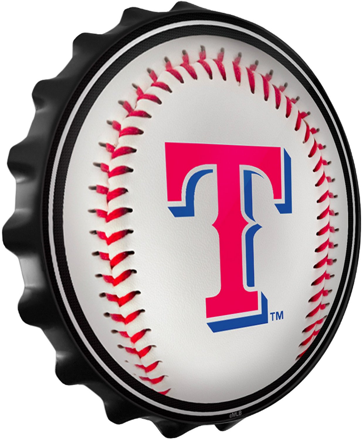 The Fan-Brand Texas Rangers Baseball Bottle Cap Wall Sign - view number 2