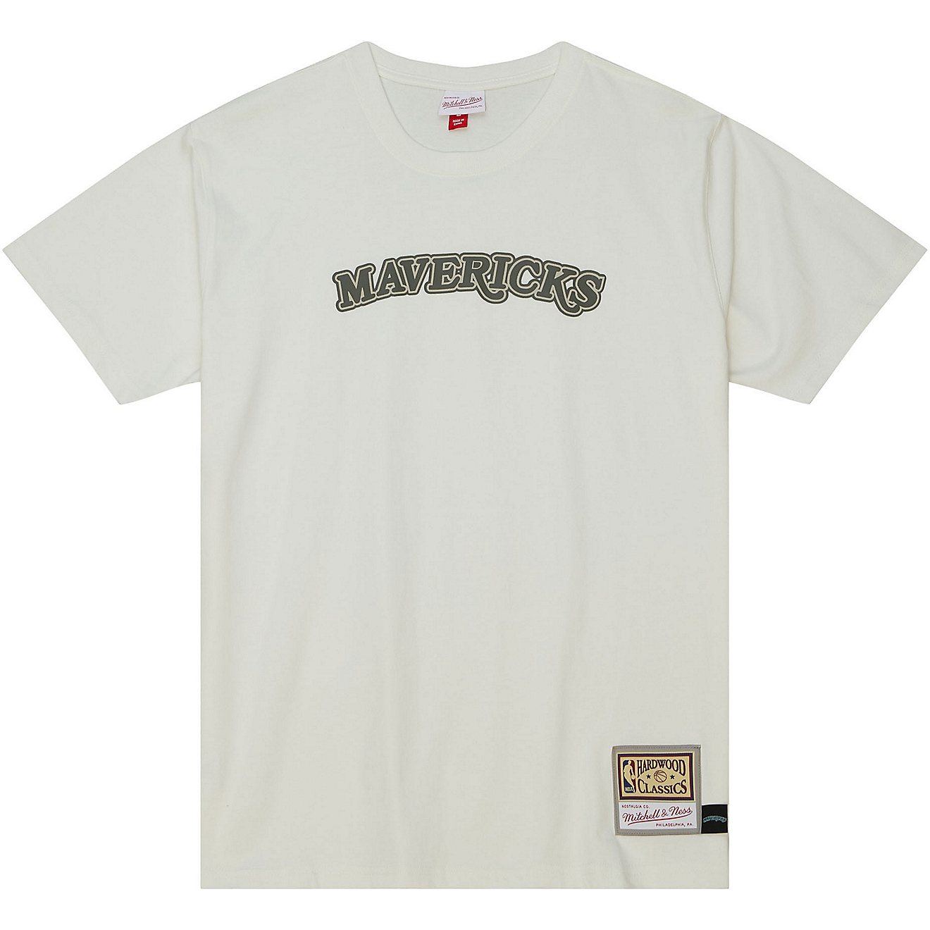 Mitchell & Ness Men's Dallas Mavericks Cream T-shirt                                                                             - view number 1