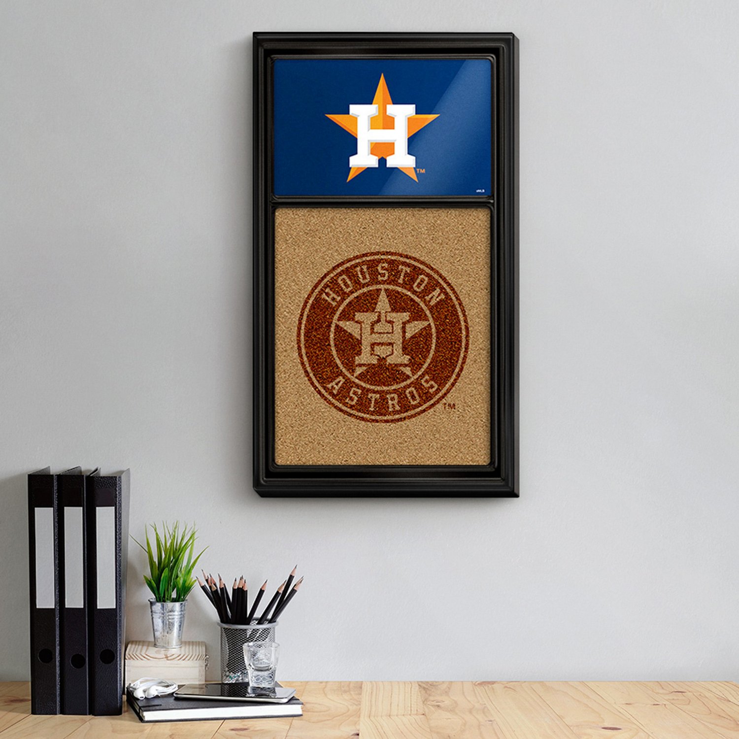 The Fan-Brand Houston Astros Dual Logo Cork Note Board - view number 5