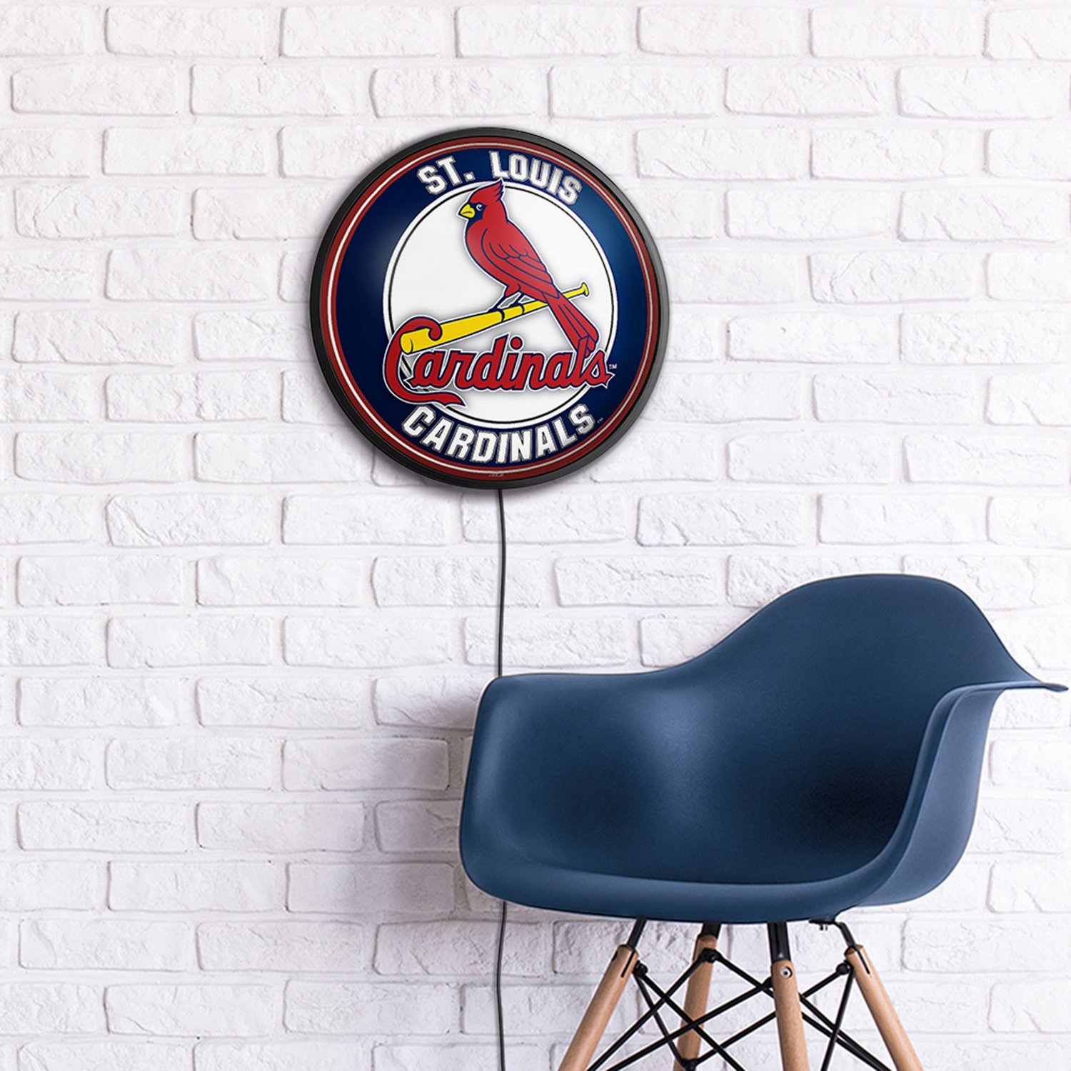 The Fan-Brand St. Louis Cardinals Round Slimline Lighted Wall Sign - view number 5