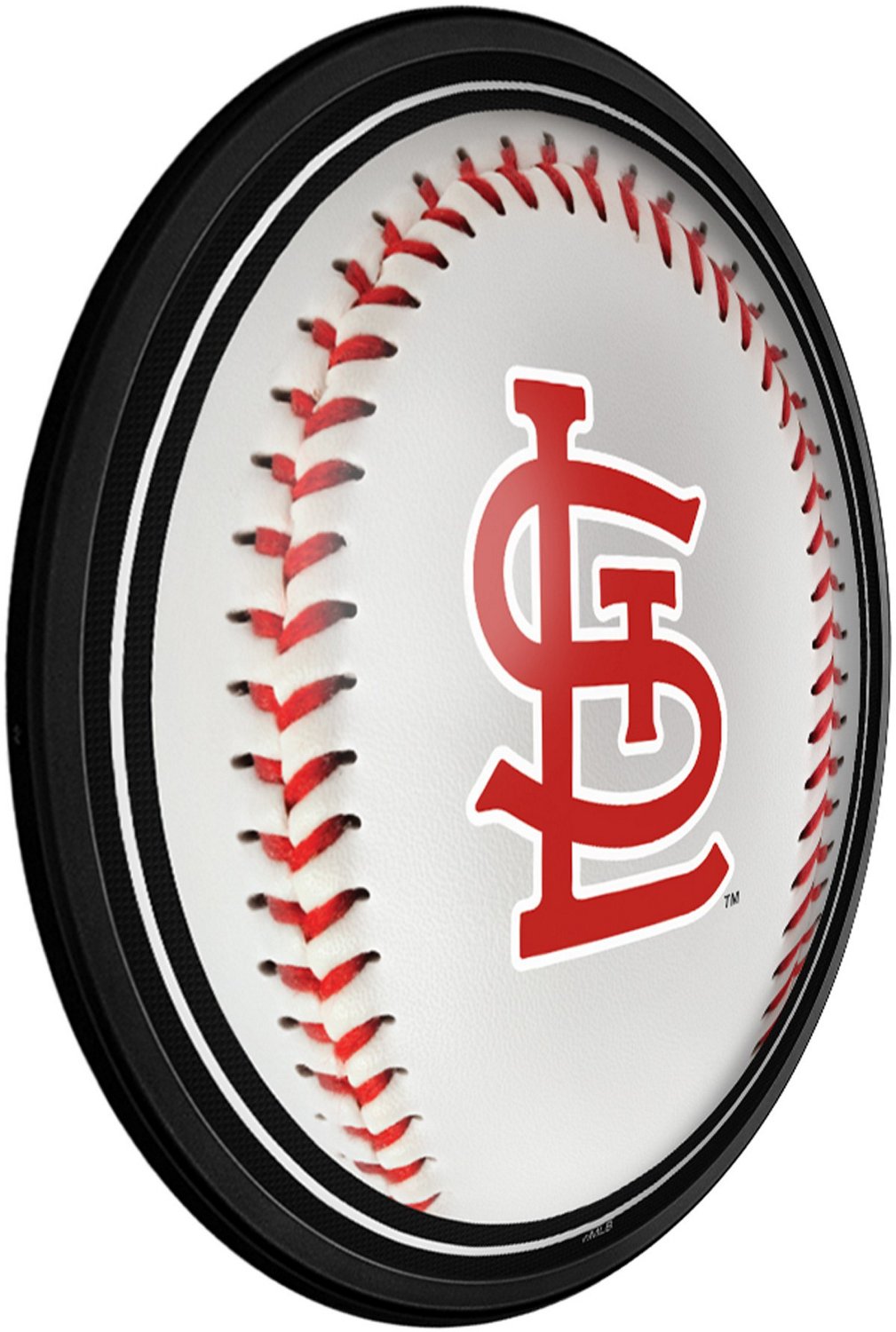 The Fan-Brand St. Louis Cardinals Baseball Round Slimline Lighted Wall Sign - view number 2