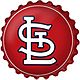 The Fan-Brand St. Louis Cardinals Logo Bottle Cap Wall Sign                                                                      - view number 1 selected