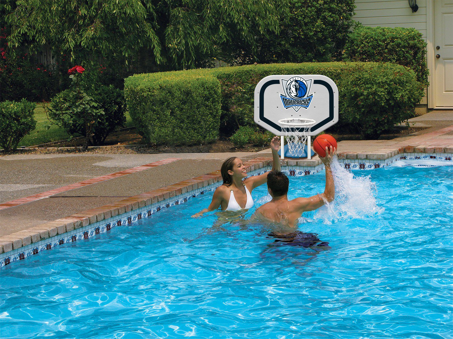 Poolmaster® Dallas Mavericks Pro Rebounder Style Poolside Basketball Game                                                       - view number 3