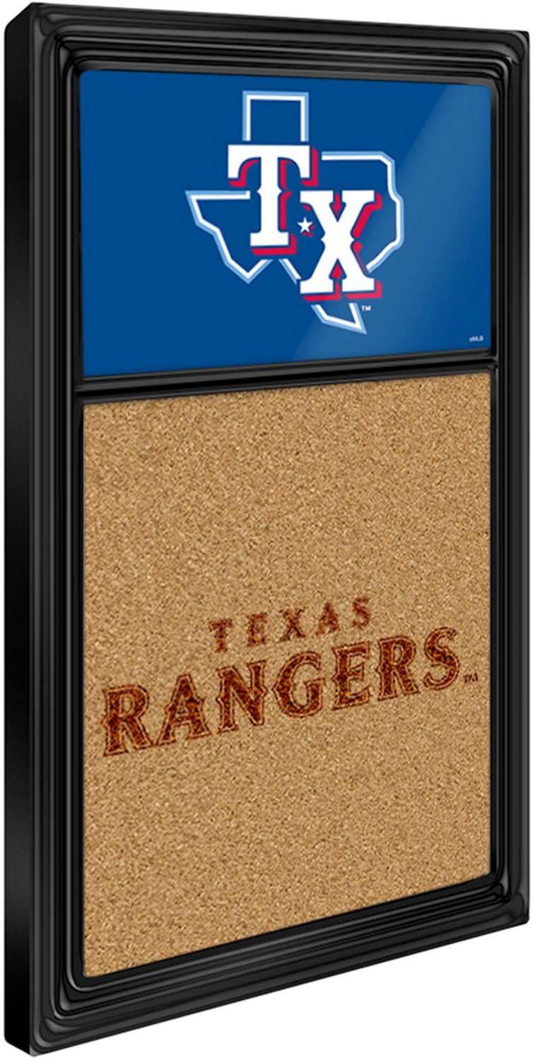 The Fan-Brand Texas Rangers Dual Logo Cork Note Board - view number 2