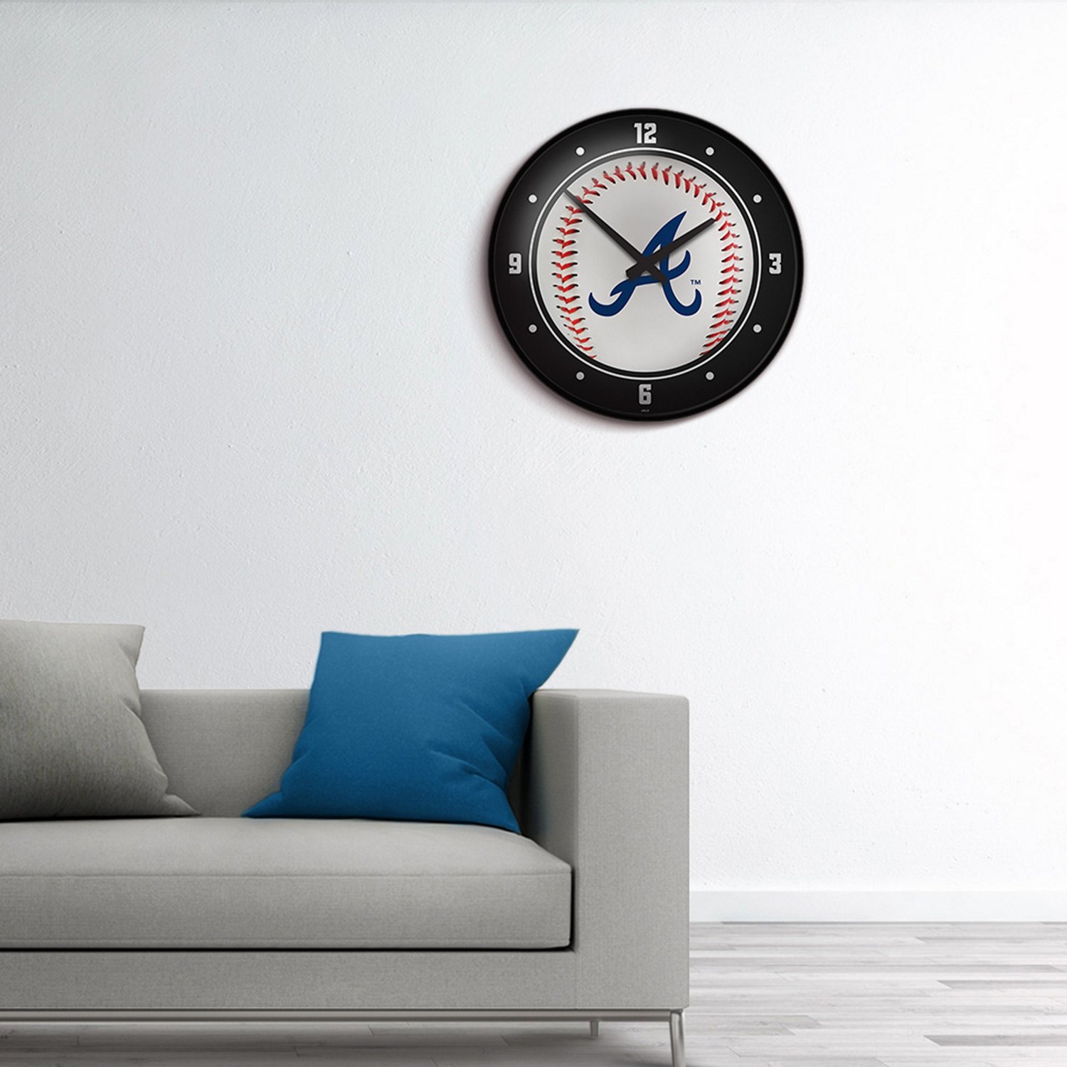 The Fan-Brand Atlanta Braves Baseball Modern Disc Wall Clock - view number 5
