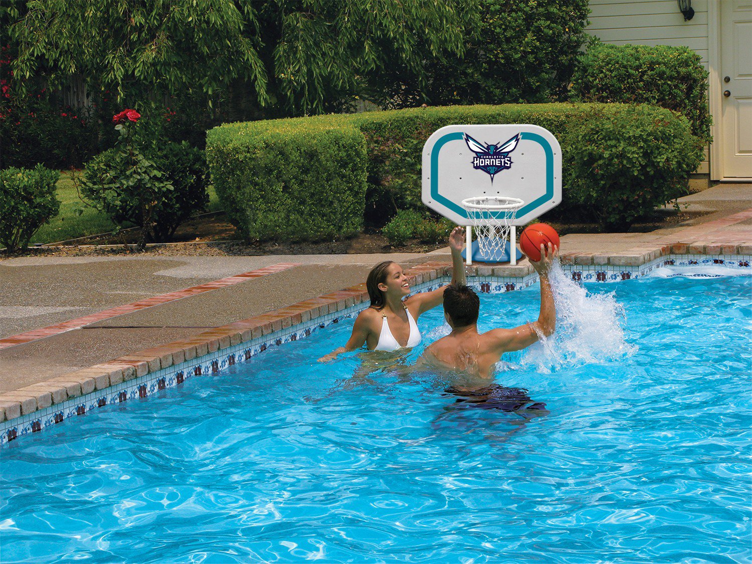 Poolmaster® Charlotte Hornets Pro Rebounder Style Poolside Basketball Game                                                      - view number 3
