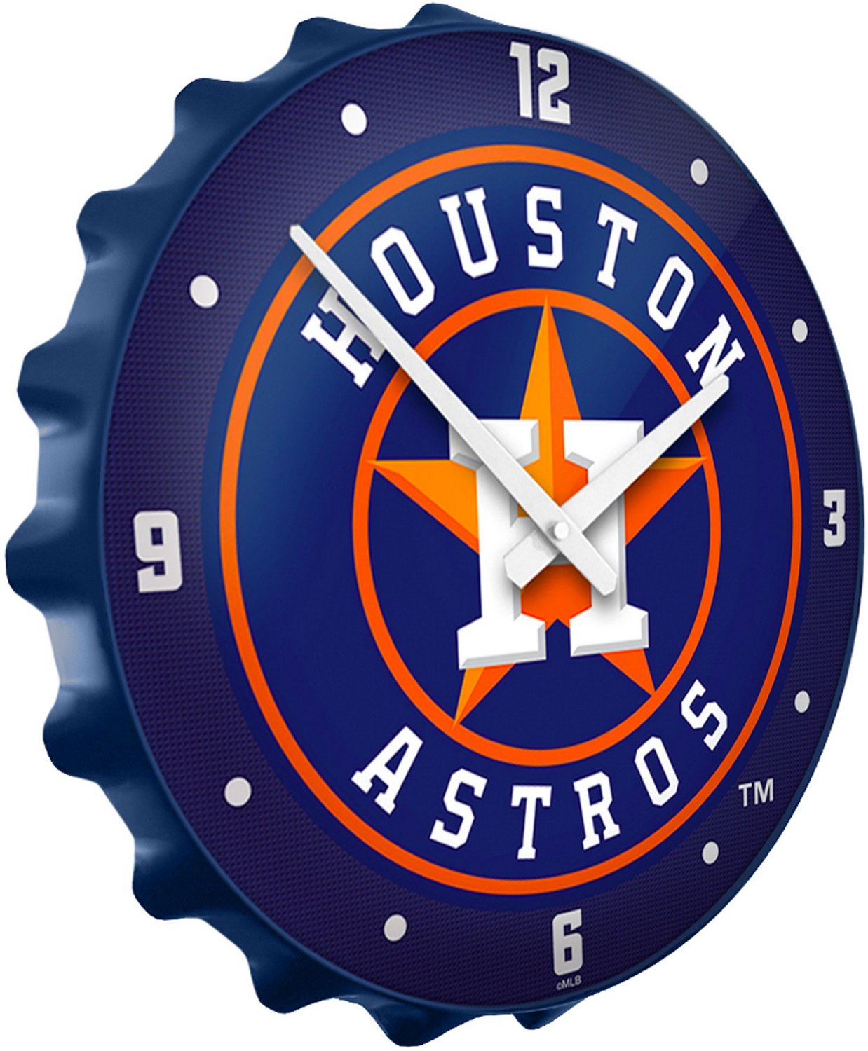 The Fan-Brand Houston Astros Bottle Cap Wall Clock - view number 2