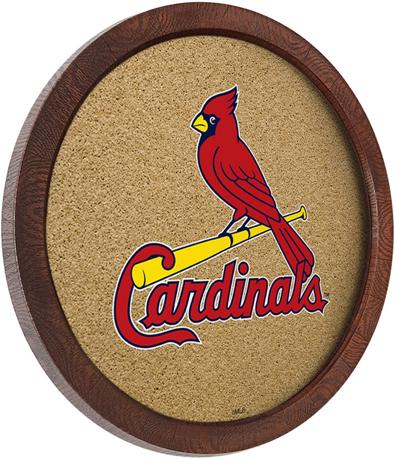 The Fan-Brand St. Louis Cardinals Faux Barrel Framed Cork Board - view number 2