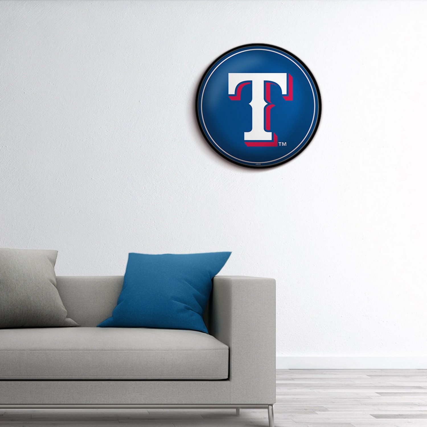 The Fan-Brand Texas Rangers Logo Modern Disc Wall Sign - view number 5