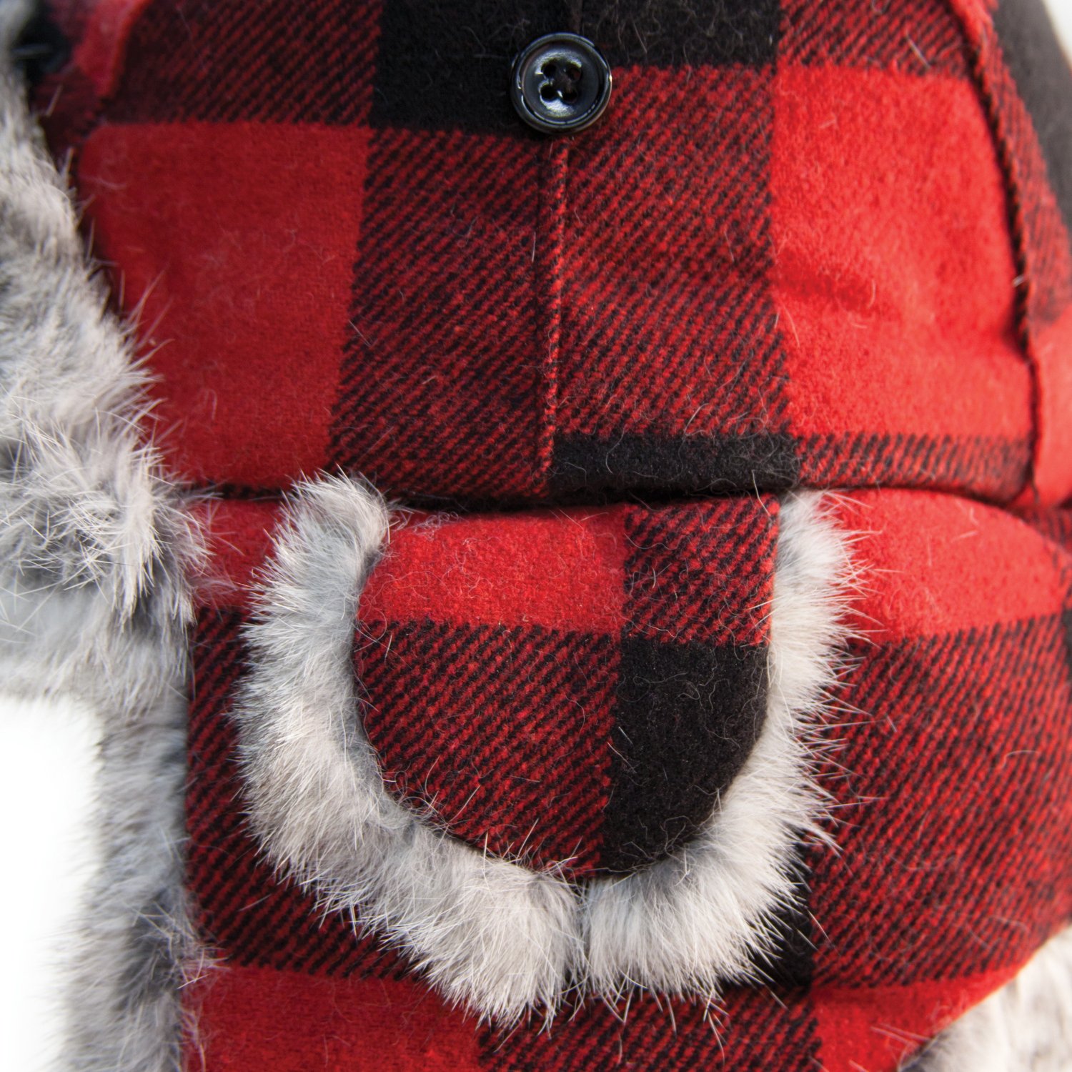 Eskimo Plaid Alaskan Fur Hat - view number 3