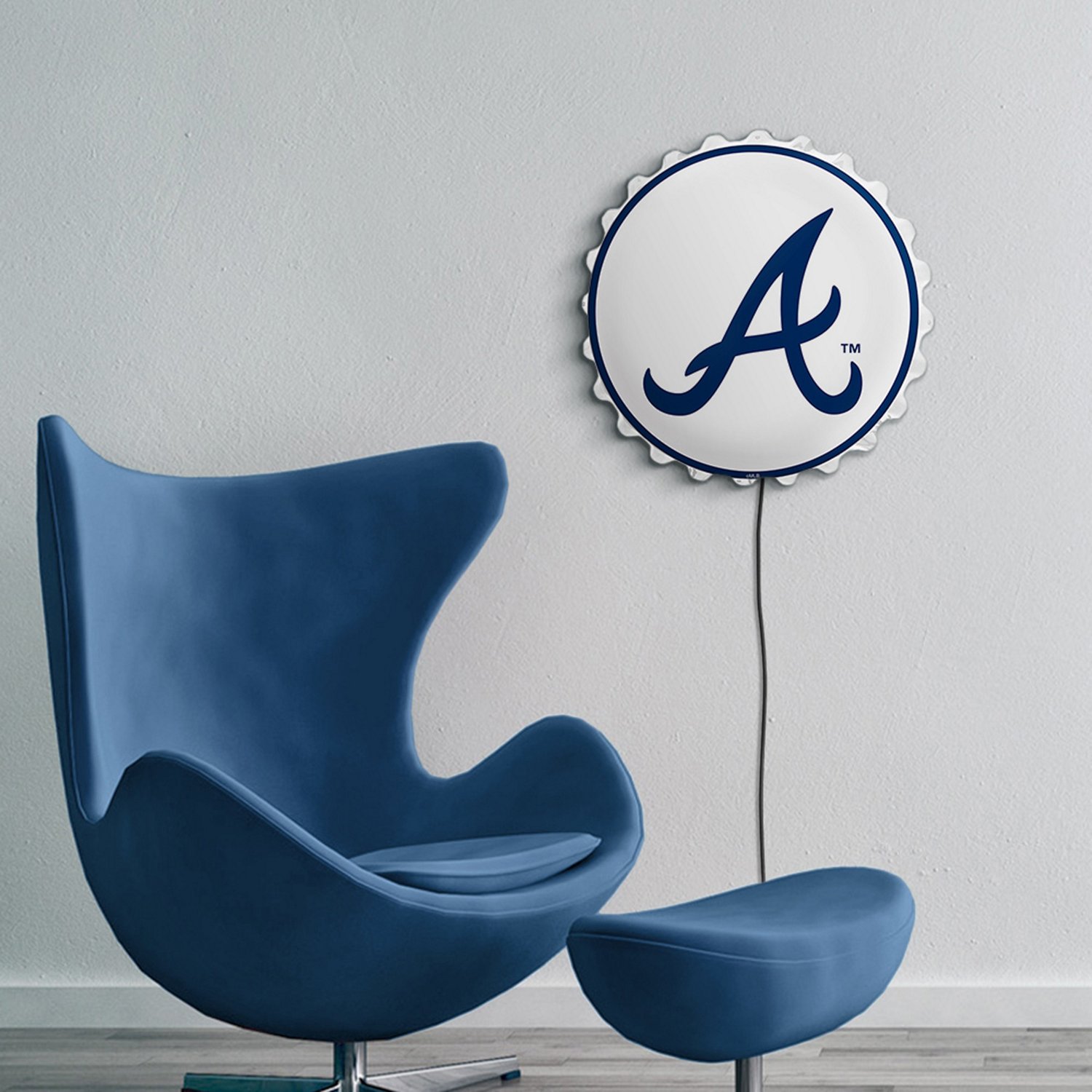 The Fan-Brand Atlanta Braves Bottle Cap Wall Light - view number 5