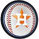 The Fan-Brand Houston Astros Baseball Round Slimline Lighted Wall Sign                                                           - view number 1 selected