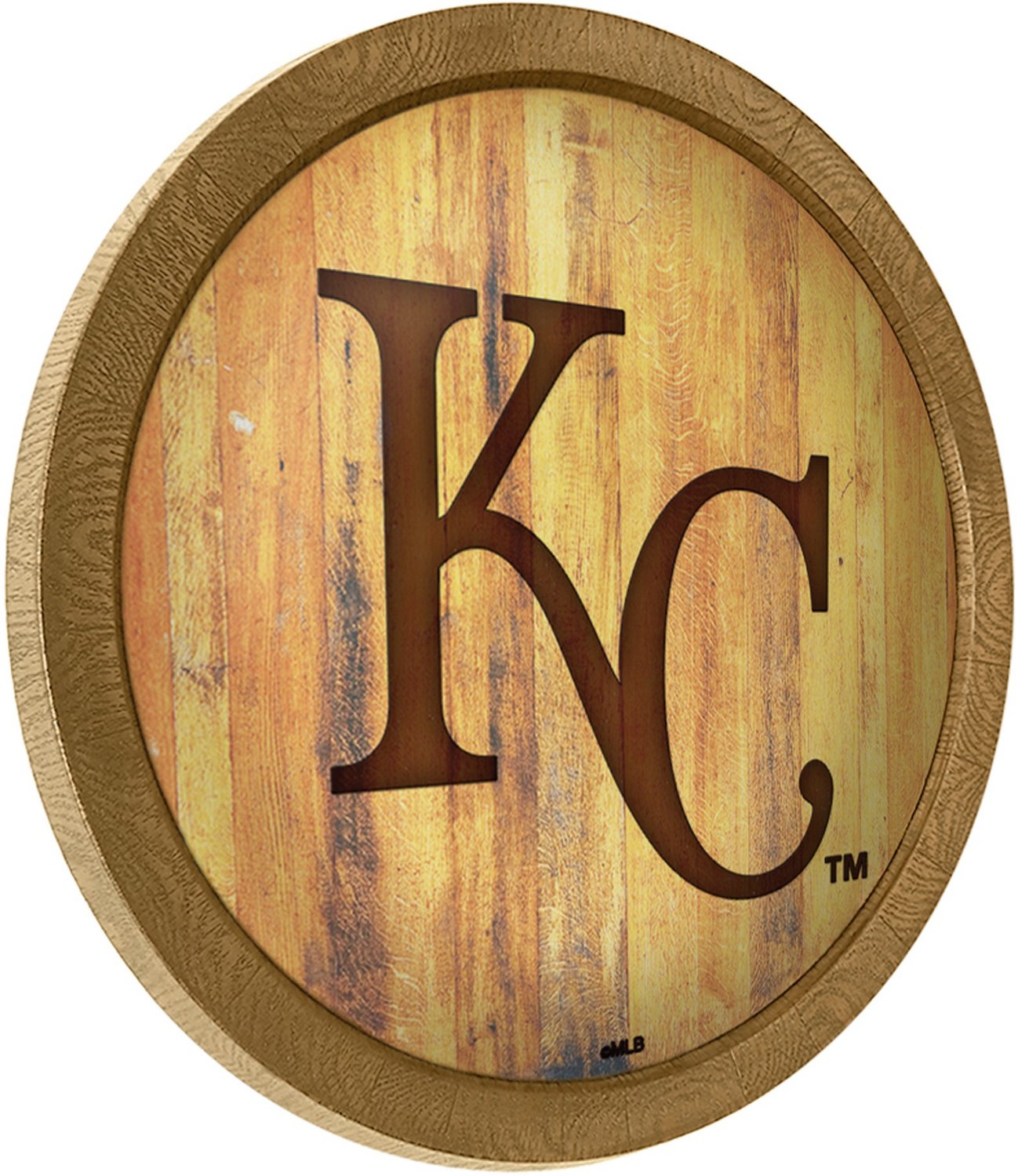 The Fan-Brand Kansas City Royals Branded Faux Barrel Top Sign - view number 2