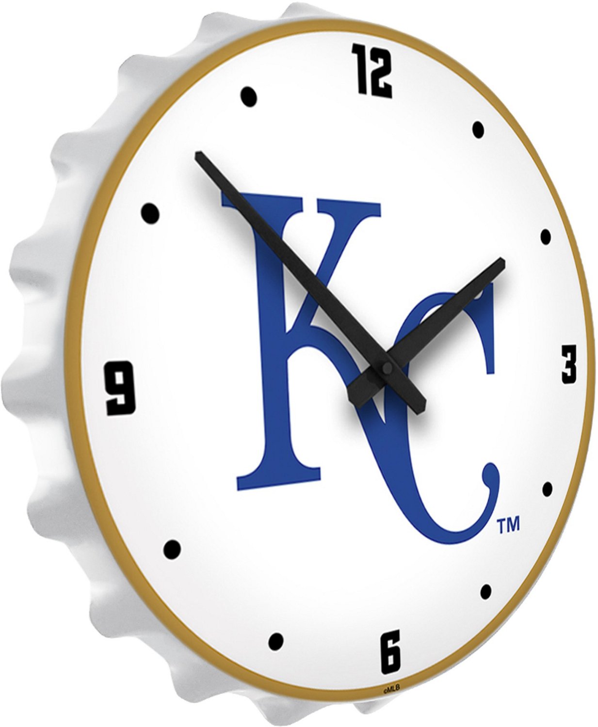 The Fan-Brand Kansas City Royals Bottle Cap Lighted Wall Clock - view number 2