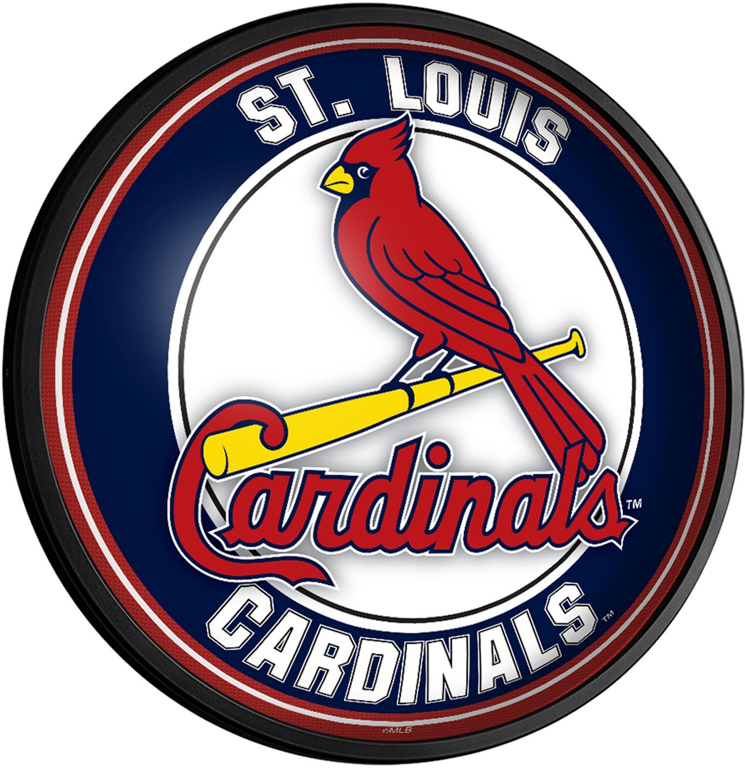 The Fan-Brand St. Louis Cardinals Round Slimline Lighted Wall Sign