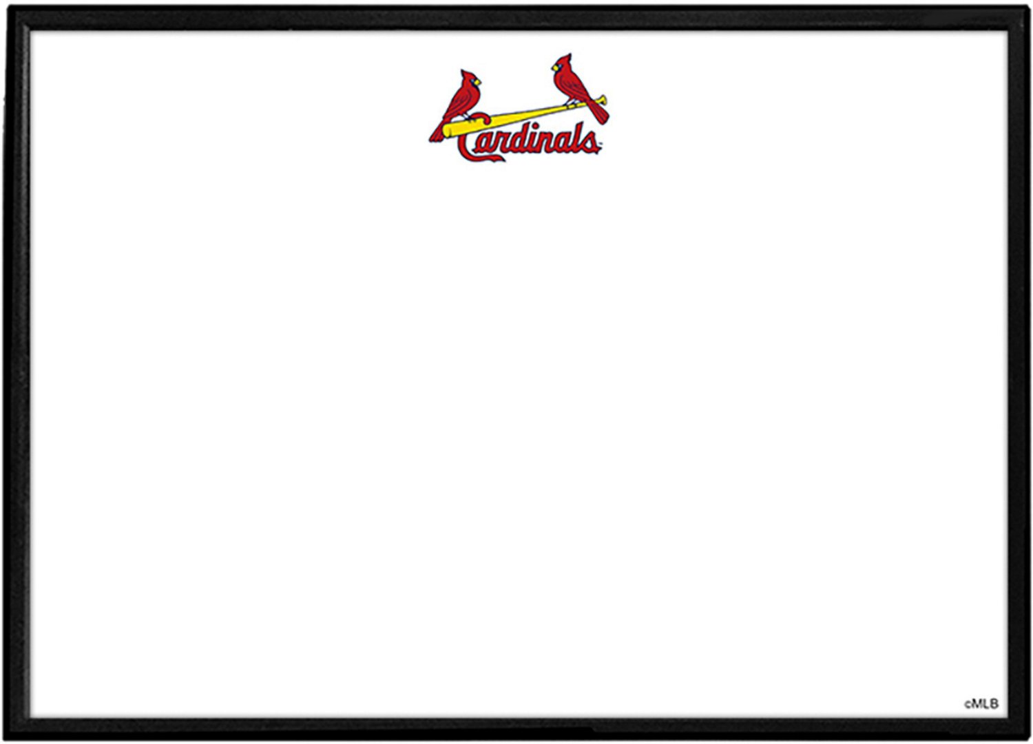 St. Louis Cardinals: Wordmark - Framed Dry Erase Wall Sign - The Fan-Brand Top / Horizontal