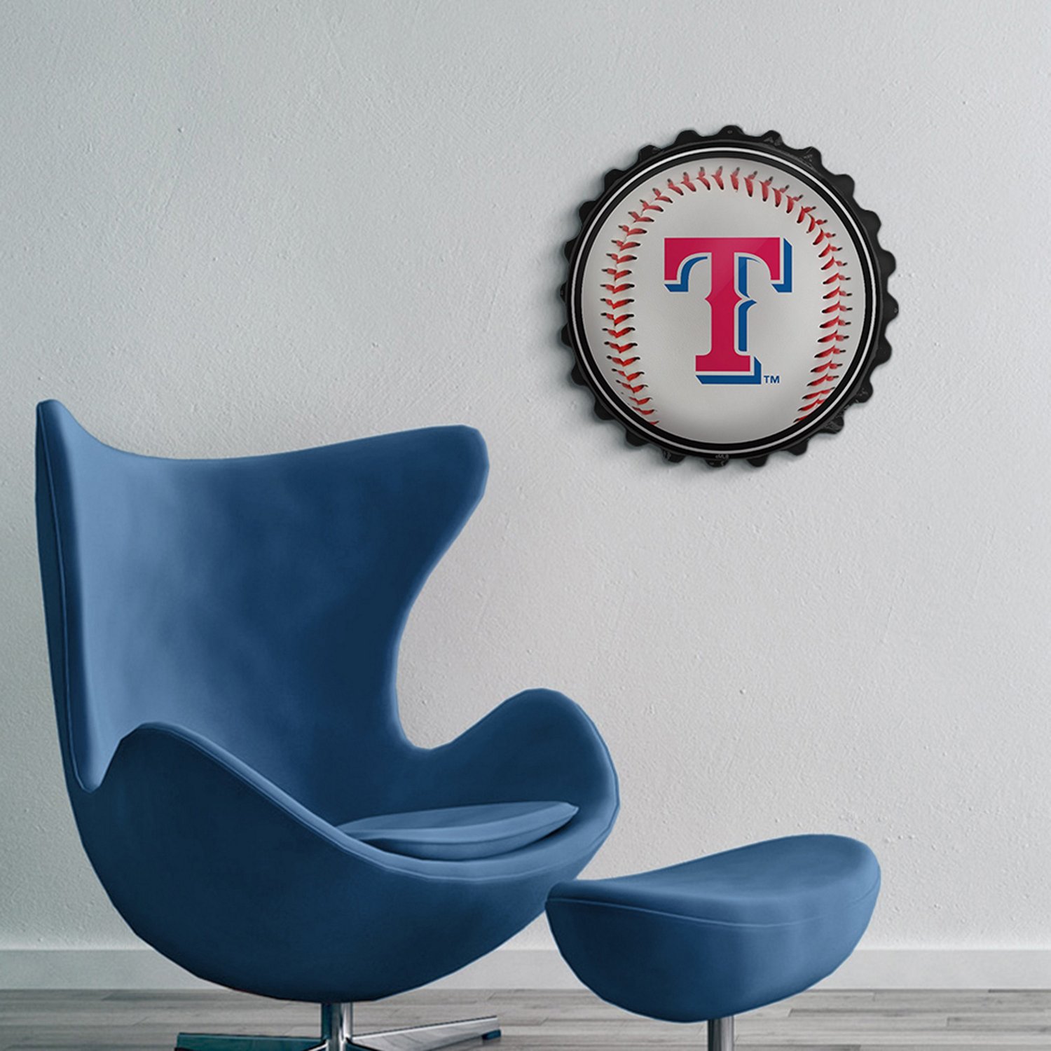 The Fan-Brand Texas Rangers Baseball Bottle Cap Wall Sign - view number 5