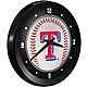 The Fan-Brand Texas Rangers Baseball Ribbed Frame Wall Clock                                                                     - view number 2