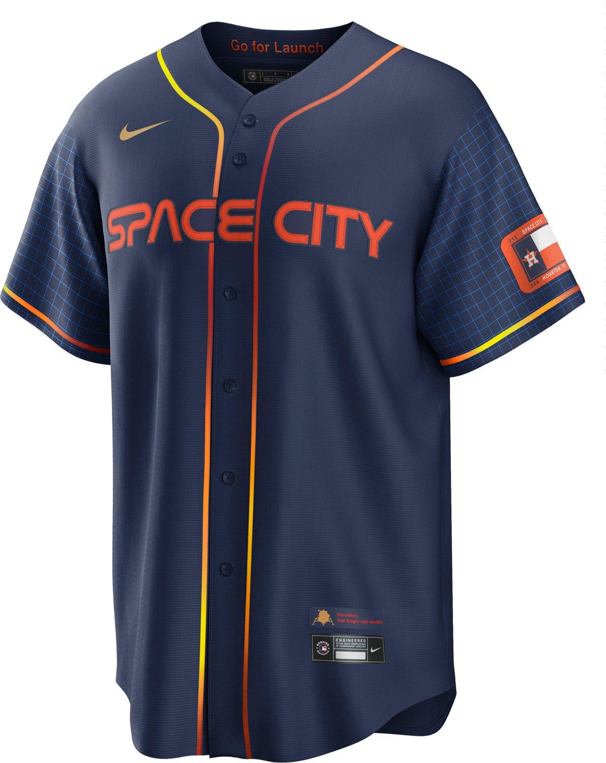Nike Men's Houston Astros Valdez City Connect Replica Jersey - view number 2