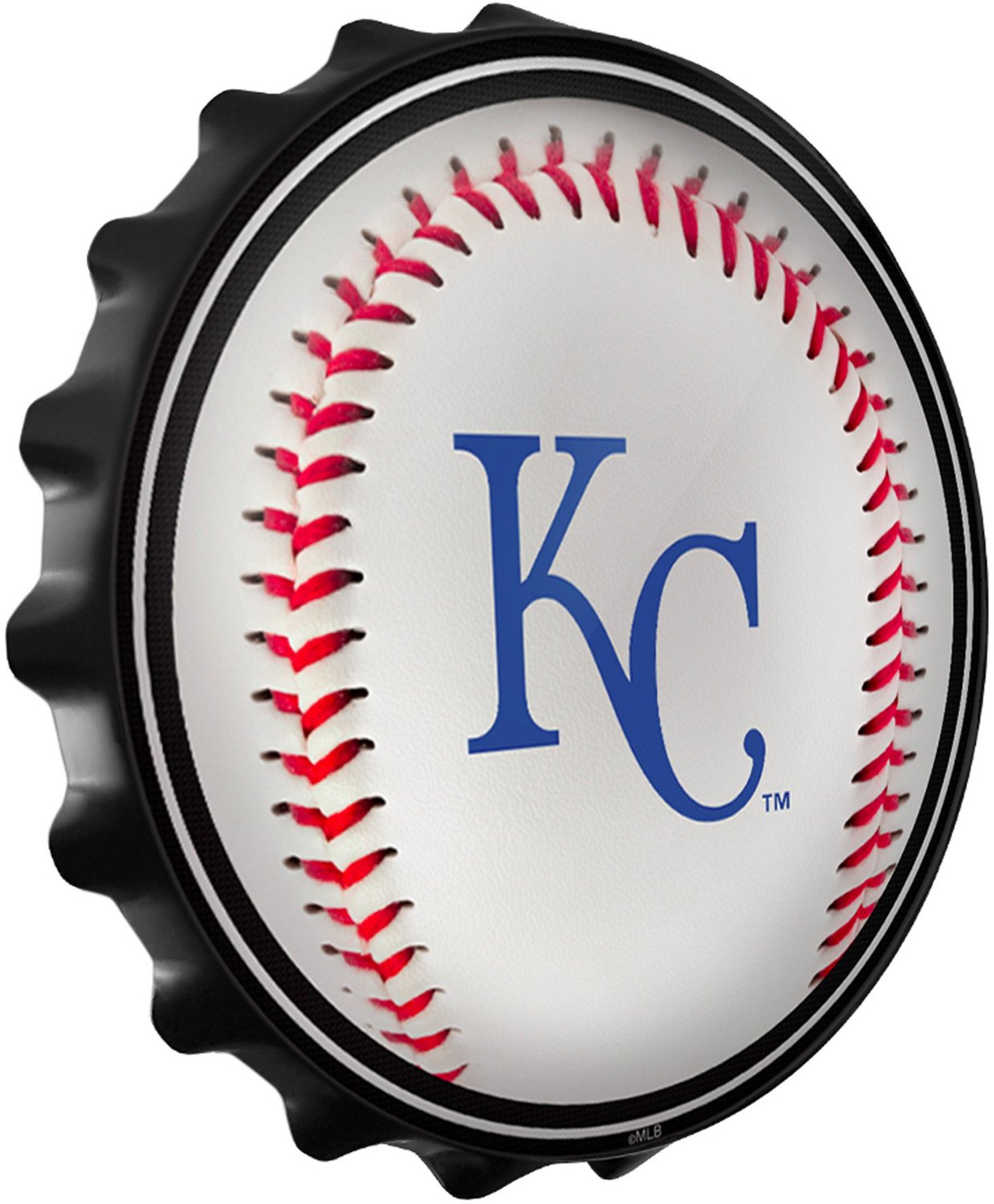 The Fan-Brand Kansas City Royals Baseball Bottle Cap Wall Sign - view number 2