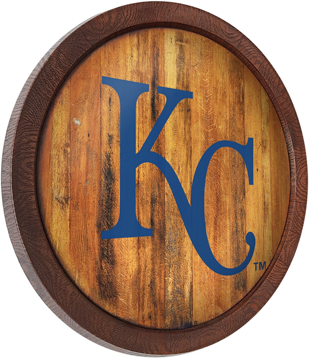 The FanBrand Kansas City Royals Faux Barrel Top Sign Academy