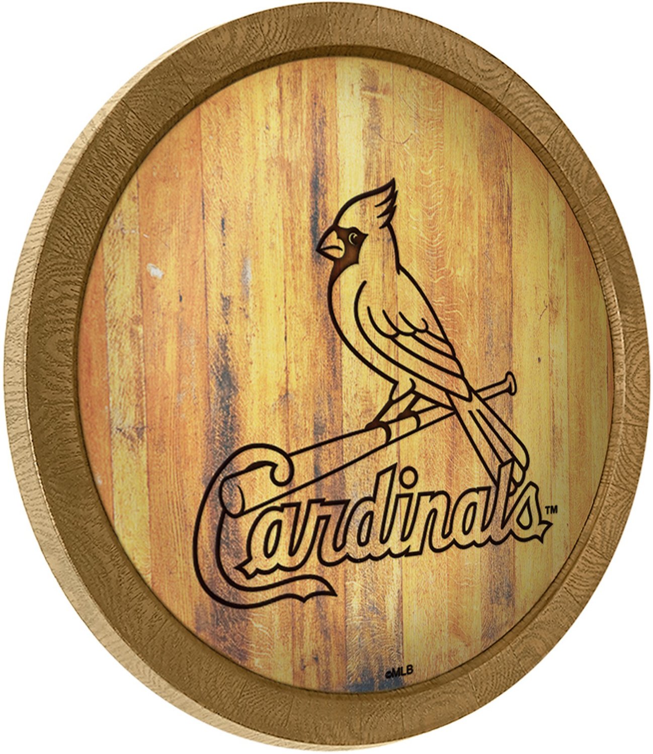 The Fan-Brand St. Louis Cardinals Branded Faux Barrel Top Sign - view number 2