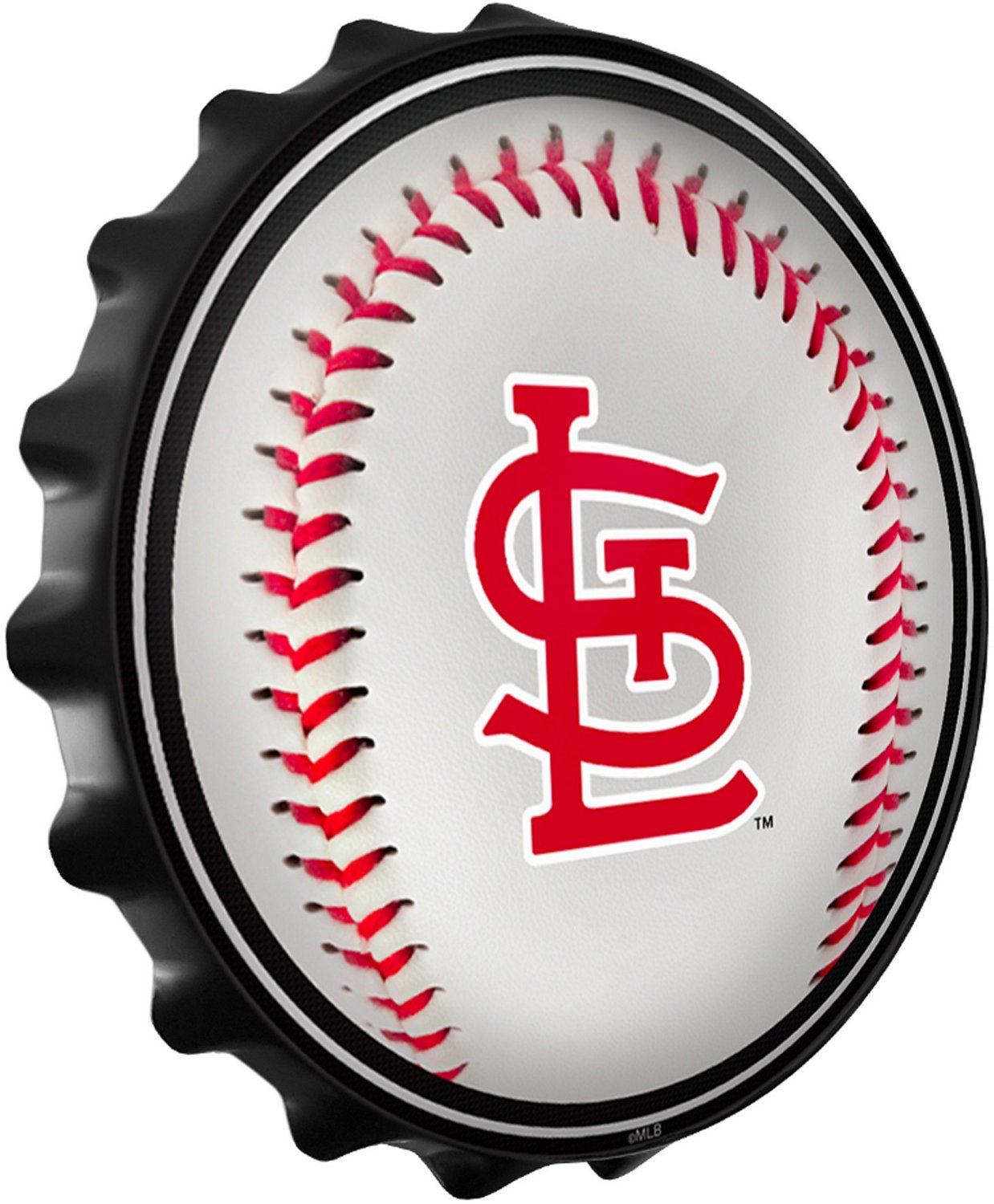 The FanBrand St. Louis Cardinals Baseball Bottle Cap Wall Sign Academy