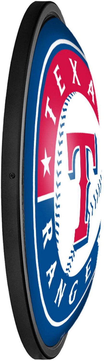 The Fan-Brand Texas Rangers Round Slimline Lighted Wall Sign - view number 3