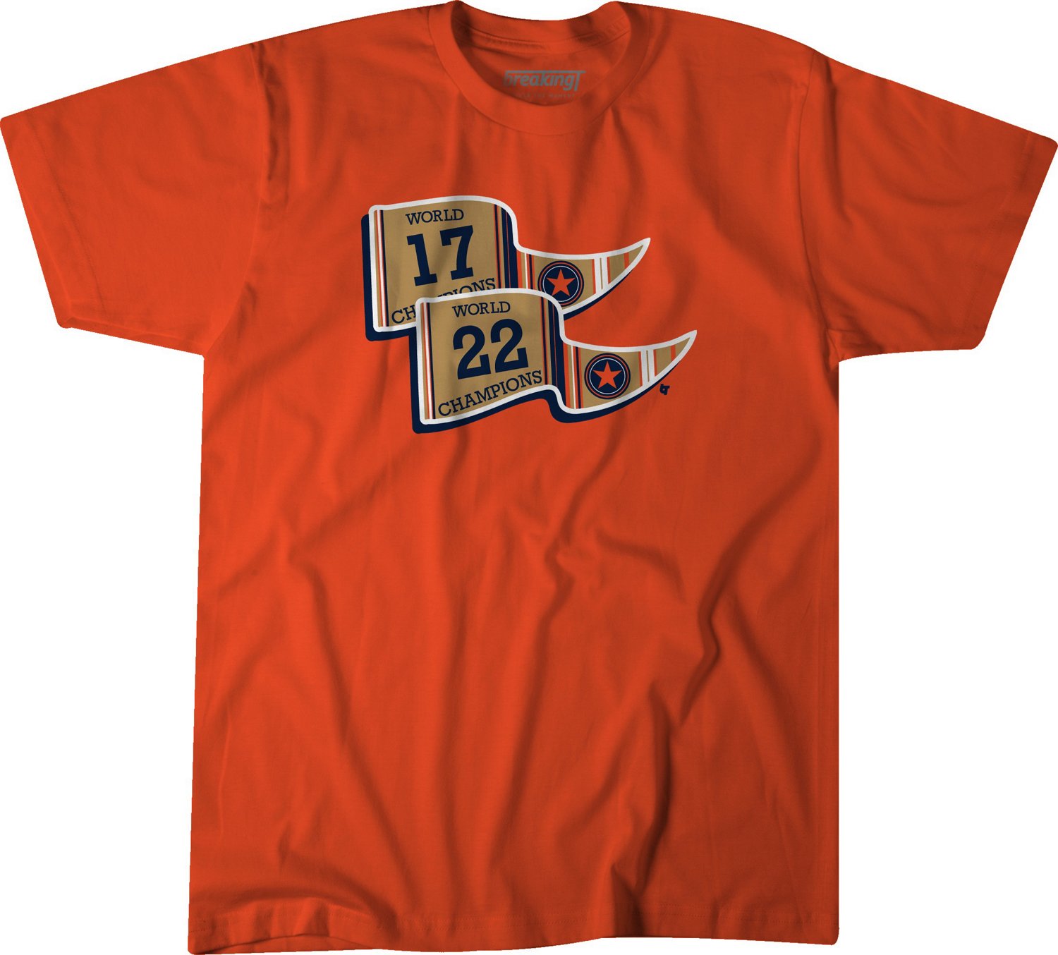 Fanatics Men's Houston Astros Iconic Biblend Dip Dye T-shirt Academy