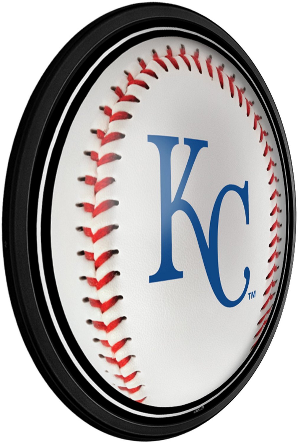 The Fan-Brand Kansas City Royals Baseball Round Slimline Lighted Wall Sign - view number 2