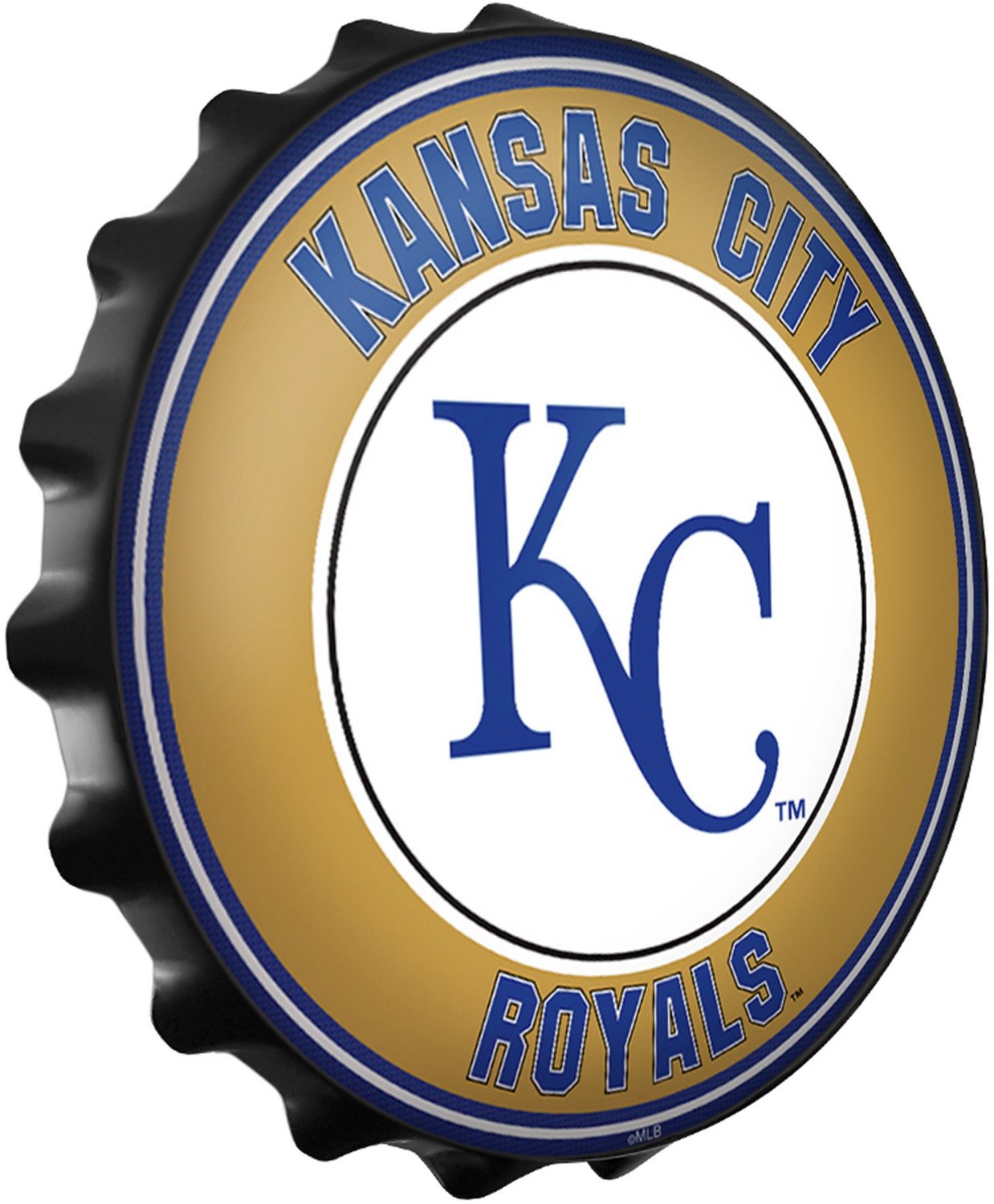 The Fan-Brand Kansas City Royals Bottle Cap Wall Sign - view number 2