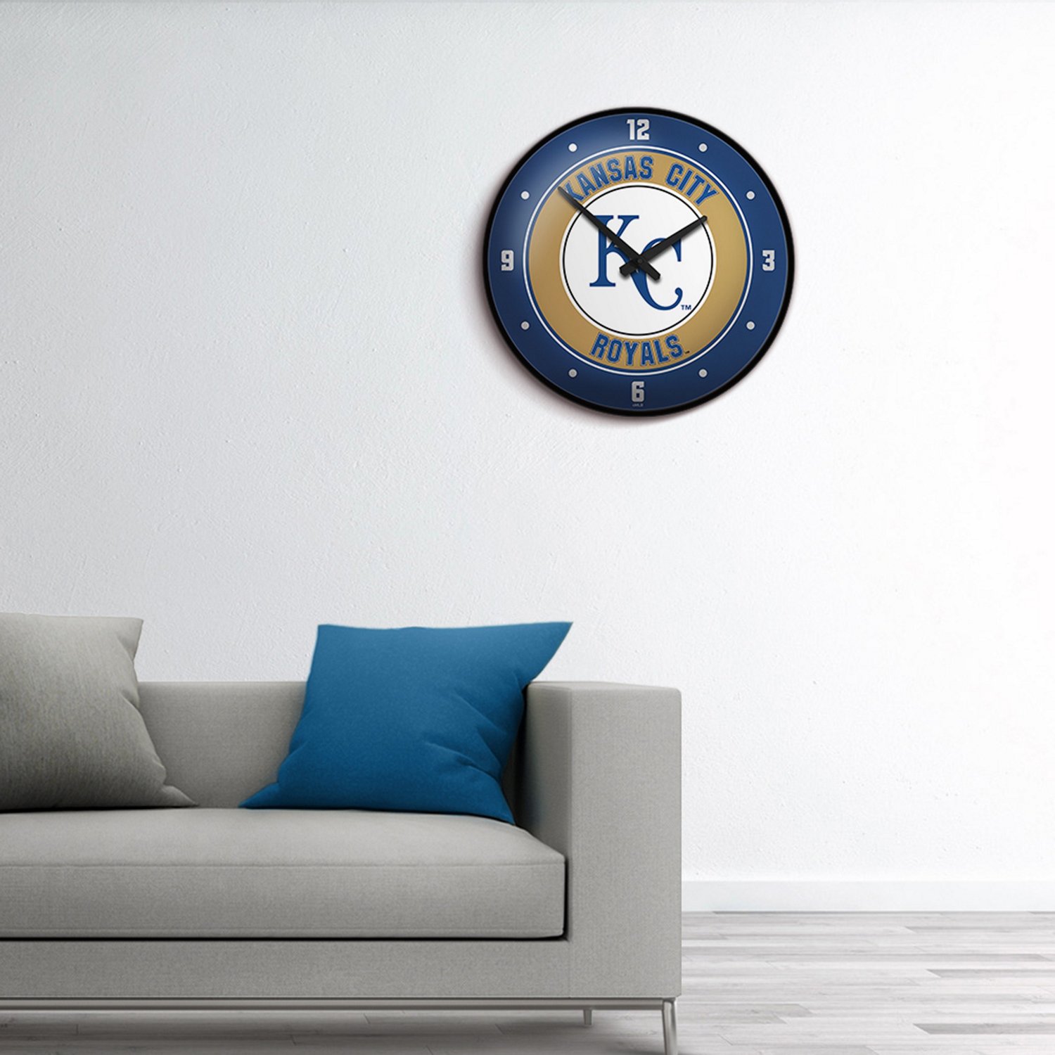 The Fan-Brand Kansas City Royals Modern Disc Wall Clock - view number 5
