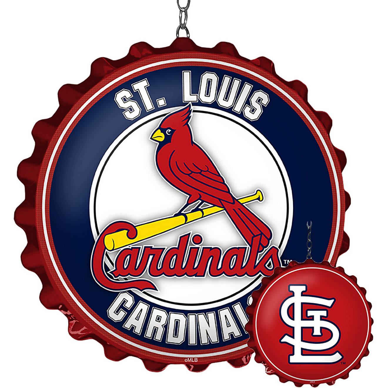 The Fan-Brand St. Louis Cardinals Double-Sided Bottle Cap Dangler                                                                - view number 1