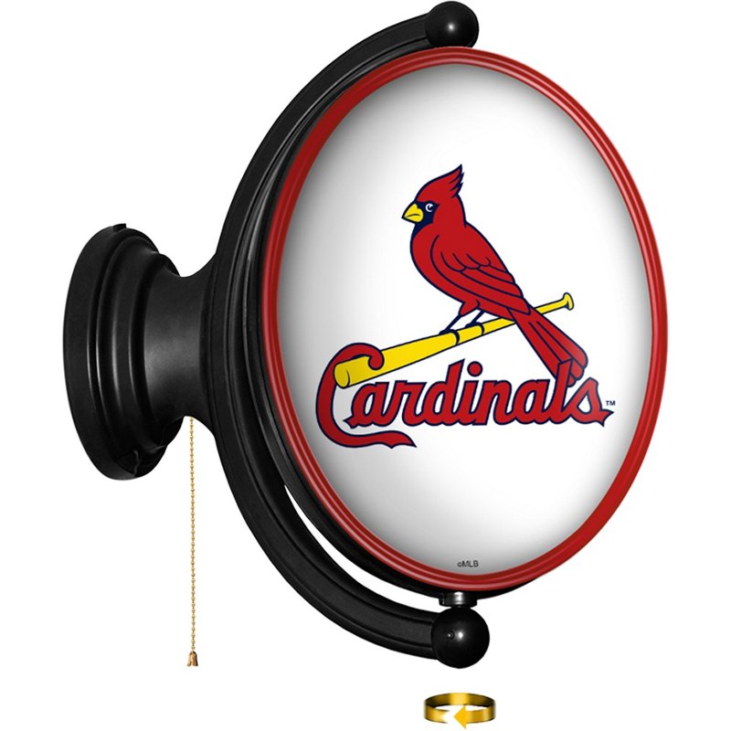 The Fan-Brand St. Louis Cardinals Original Oval Rotating Lighted Wall Sign