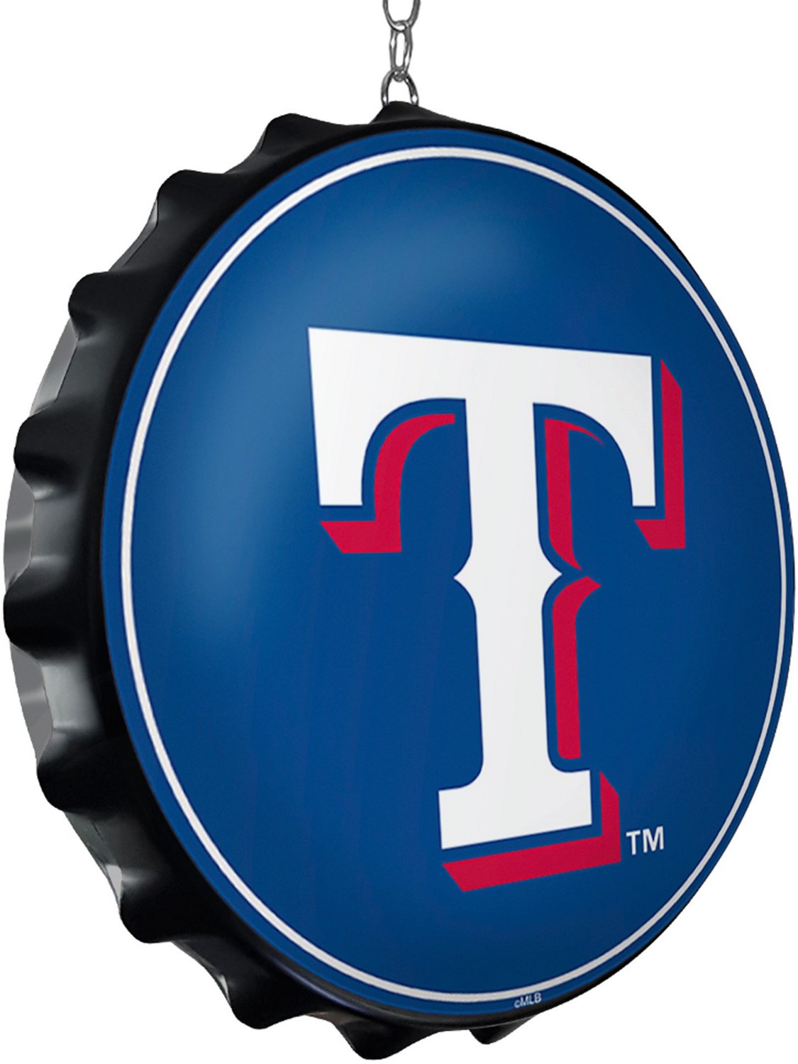 The Fan-Brand Texas Rangers Double-Sided Bottle Cap Dangler - view number 2