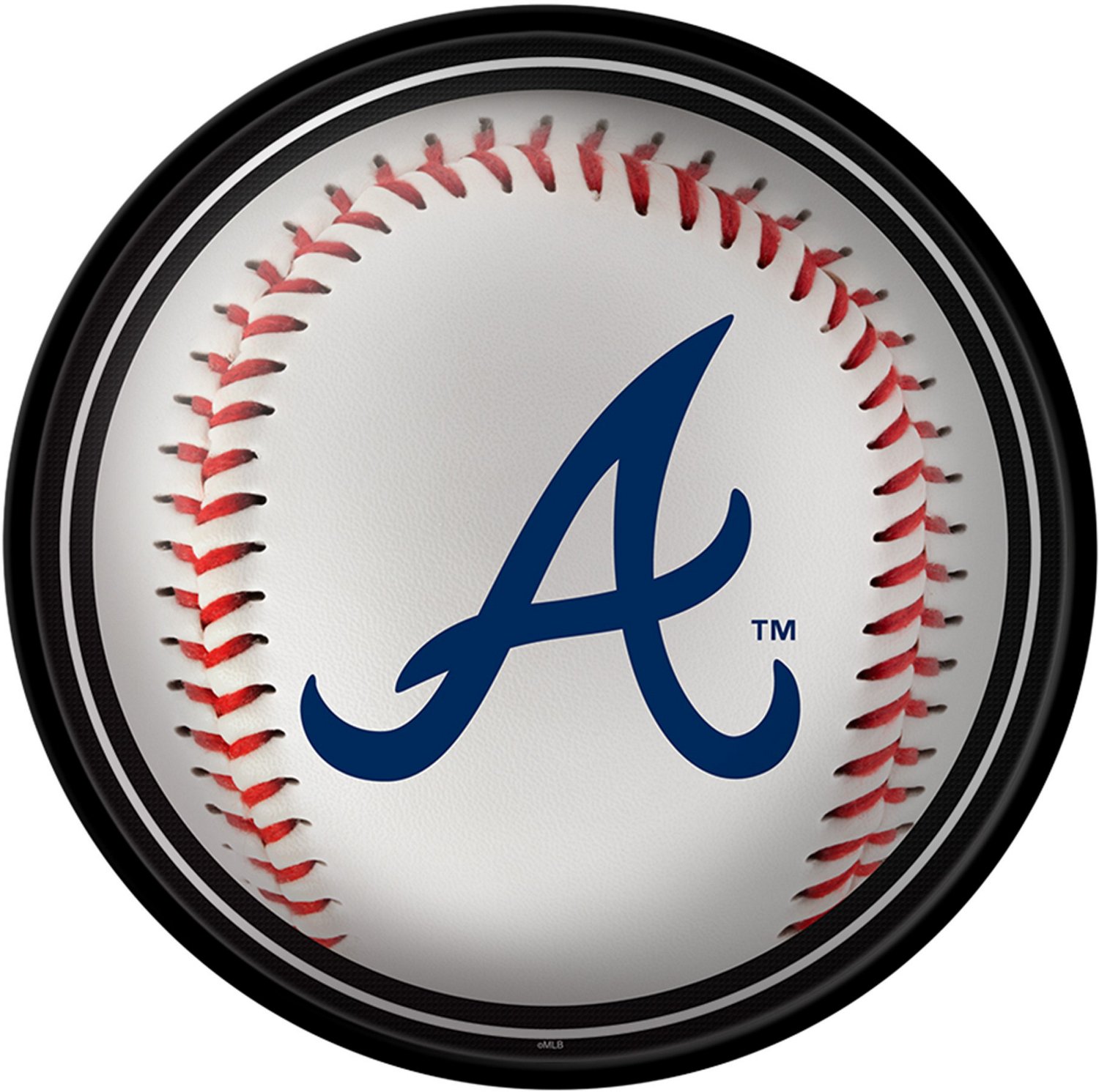 The Fan-Brand Atlanta Braves Baseball Modern Disc Wall Sign