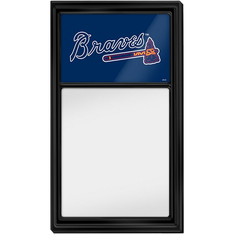 The FanBrand Atlanta Braves Logo Dry Erase Note Board
