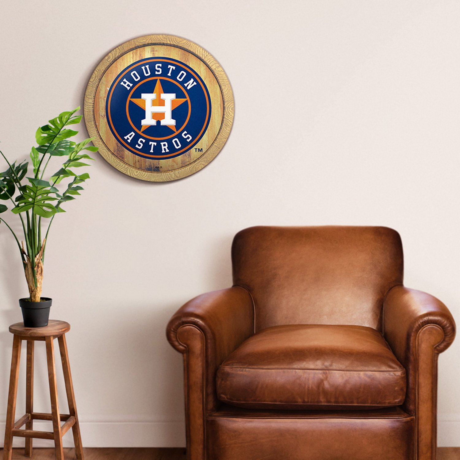 The Fan-Brand Houston Astros Faux Barrel Top Sign                                                                                - view number 5