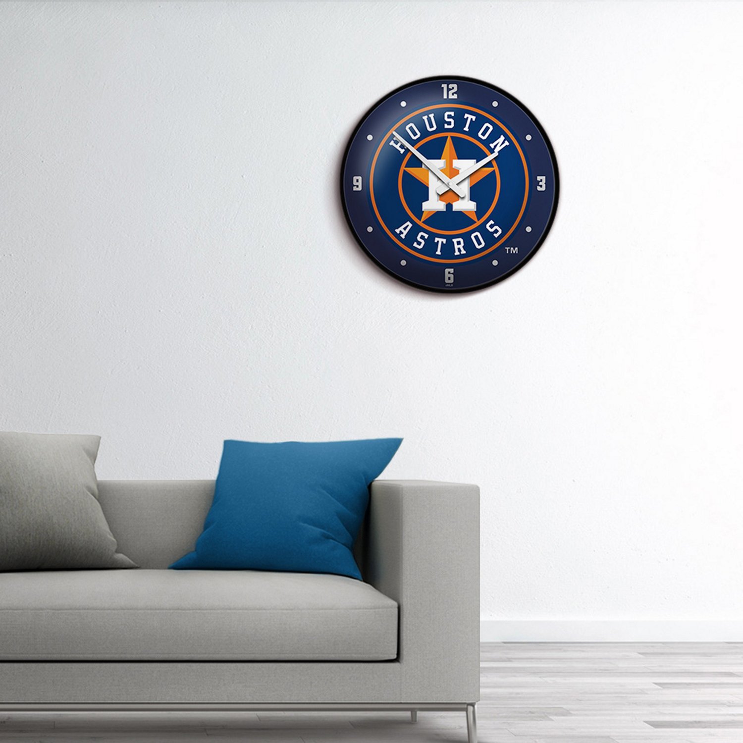 The Fan-Brand Houston Astros Modern Disc Wall Clock - view number 5