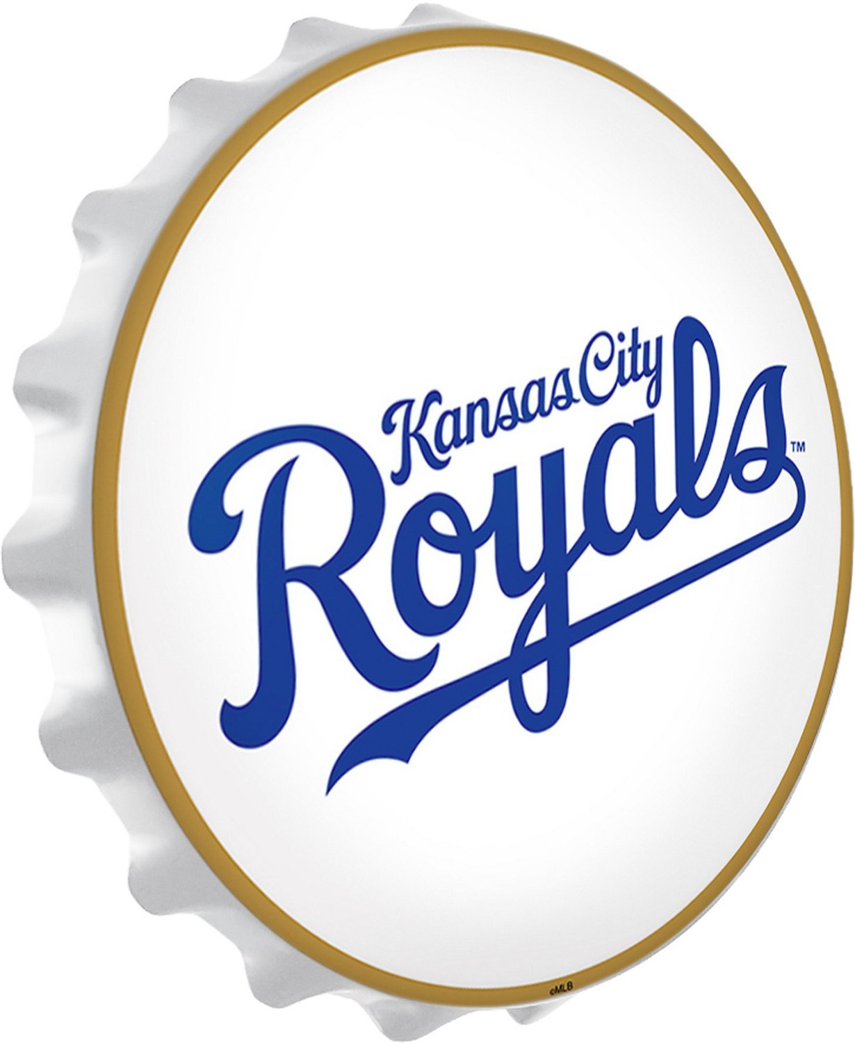 The Fan-Brand Kansas City Royals Wordmark Bottle Cap Wall Light - view number 2