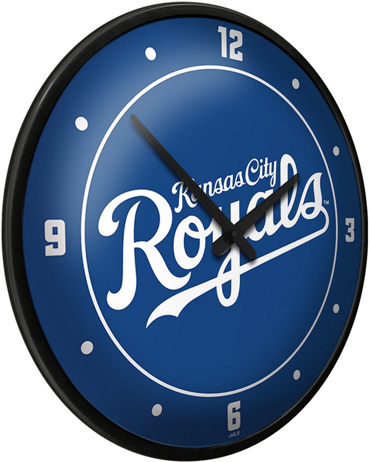 The Fan-Brand Kansas City Royals Wordmark Modern Disc Wall Clock                                                                 - view number 2