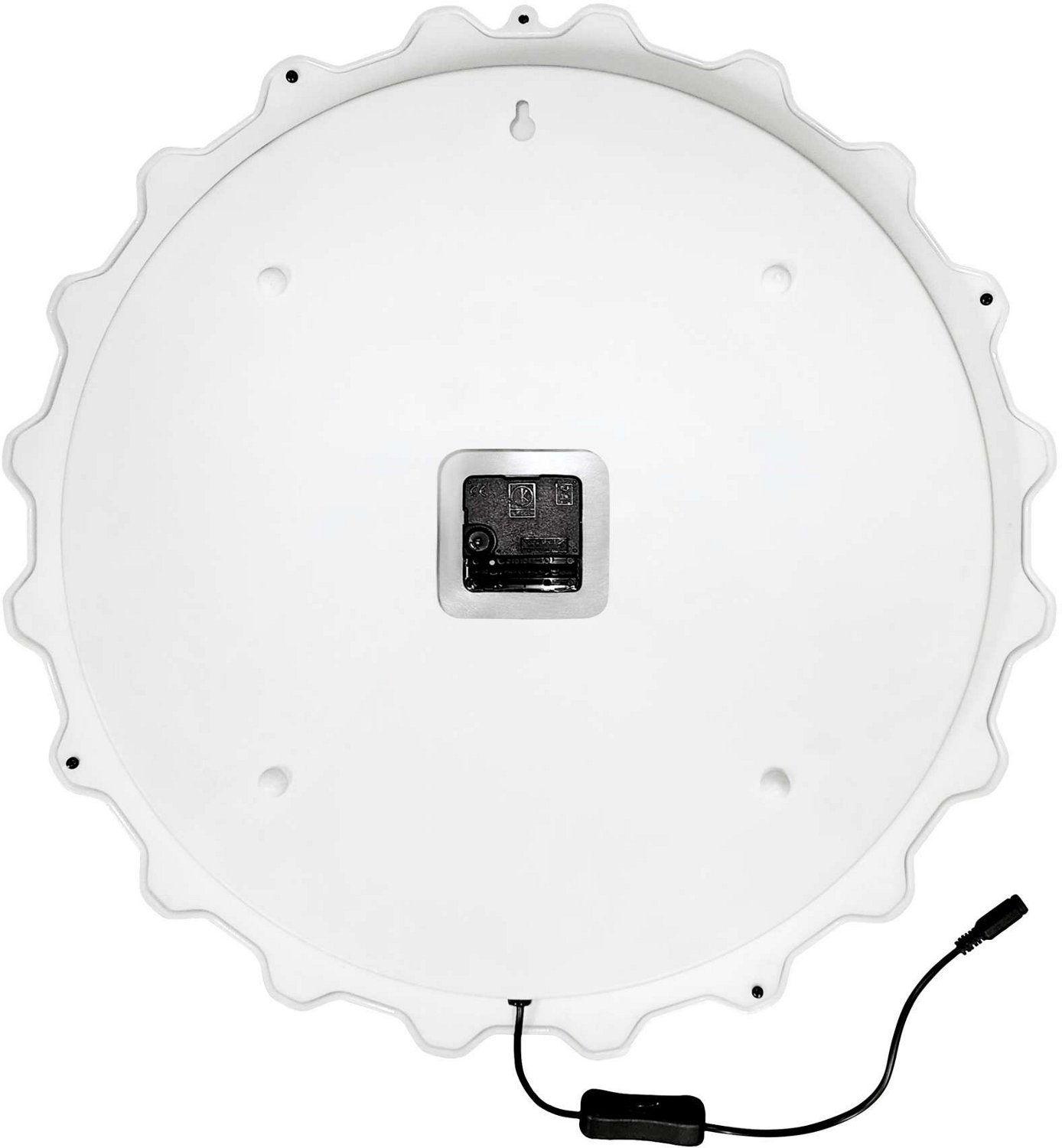 The Fan-Brand Kansas City Royals Wordmark Bottle Cap Lighted Wall Clock                                                          - view number 4