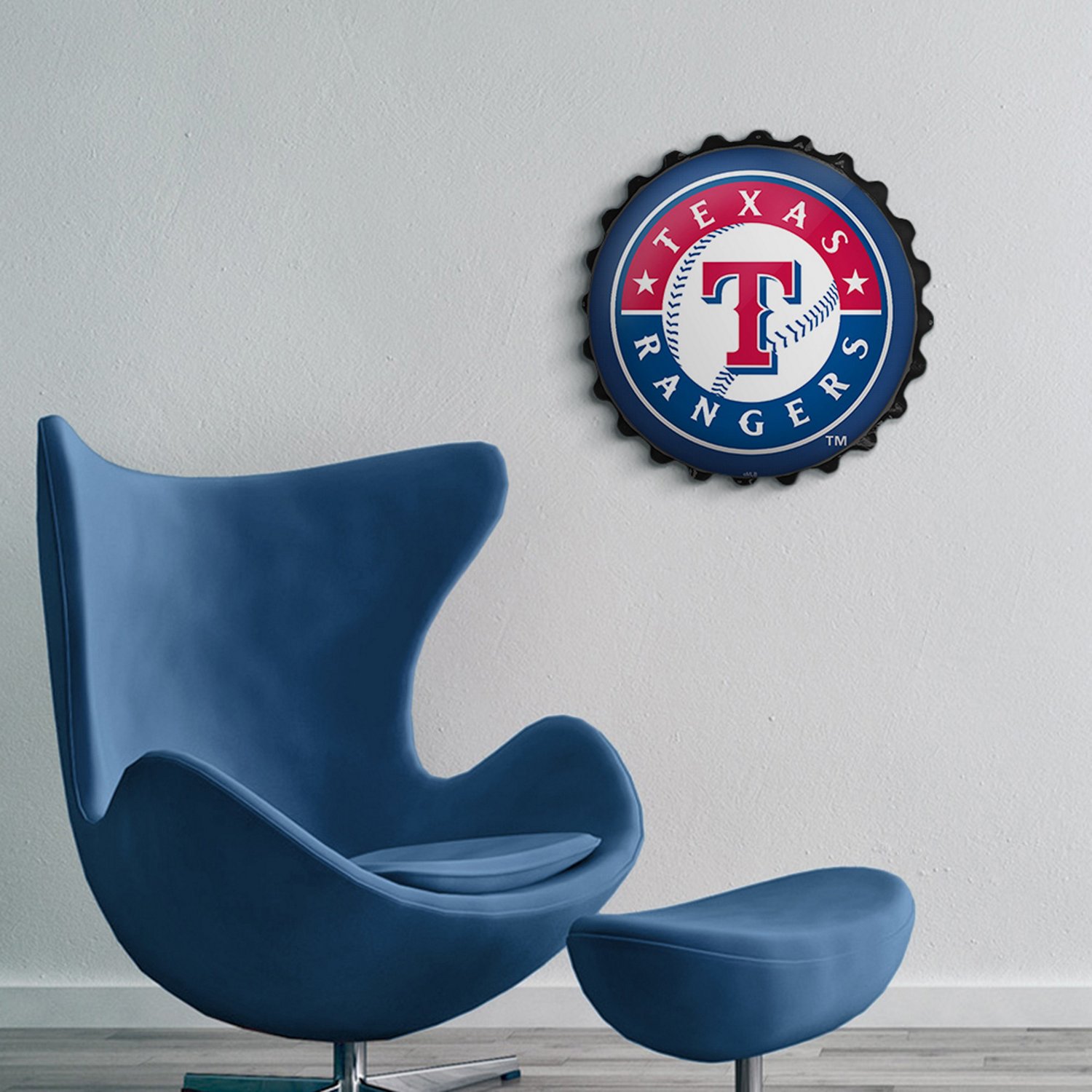 The Fan-Brand Texas Rangers Bottle Cap Wall Sign                                                                                 - view number 5