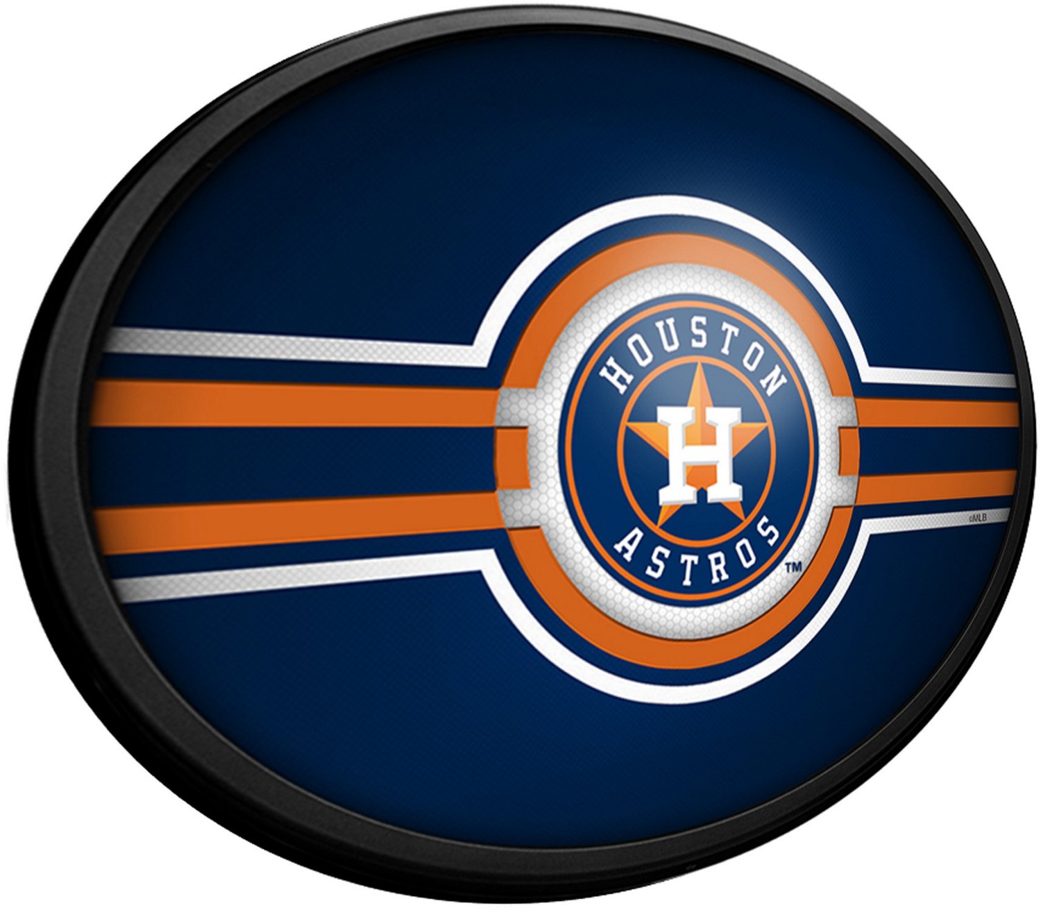 The Fan-Brand Houston Astros Oval Slimline Lighted Wall Sign - view number 2
