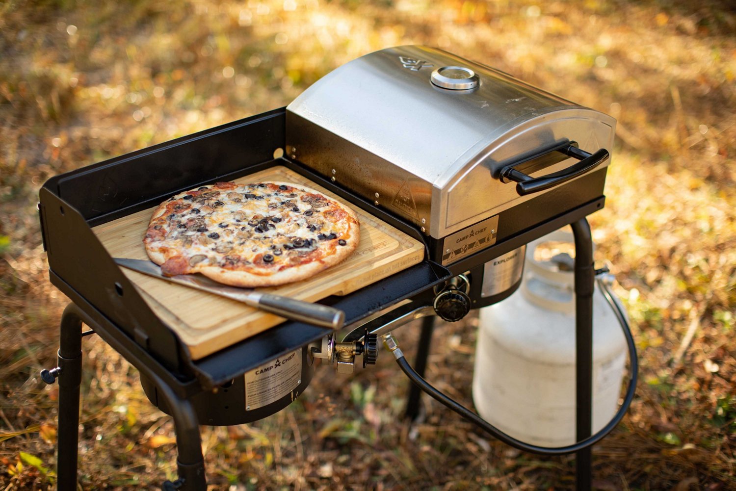 Camp Chef 1 Burner 14 in Artisan Outdoor Pizza Oven Academy