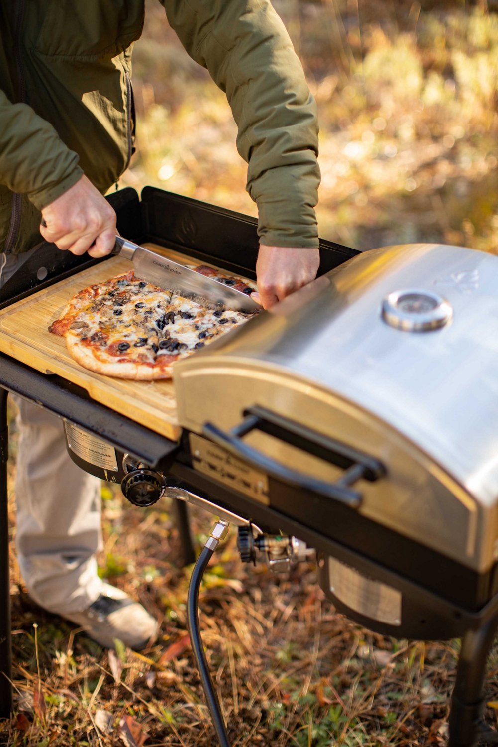 Camp Chef 1 Burner 14 in Artisan Outdoor Pizza Oven Academy