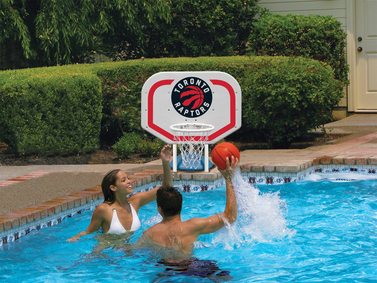 Poolmaster® Toronto Raptors Pro Rebounder Style Poolside Basketball Game                                                        - view number 3